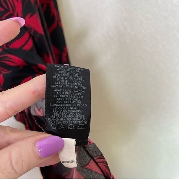 NORMA Kamali Floral Faux Wrap Jersey Dress M - Picture 3 of 6